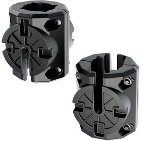 Kayak Rail Mounts Adapter, Compatible with Hobie H-Rail - Kayak Fishing Accessories Black (2 Pack)