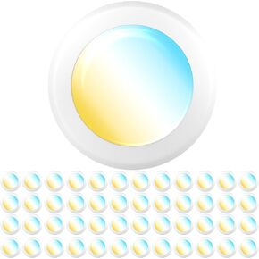 Sunco 48 Pack 5/6 Inch LED Disk Lights, Flush Mount Disc Recessed Ceiling Can Lighting, 1050 LM, 5000K Daylight, Dimmable, 15W=75W, Damp Rated ETL