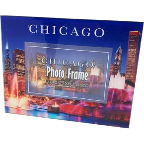 Chicago Skyline Glass Picture Frame for 4 in. x 6 in. Photo