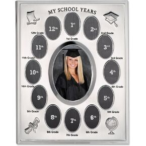 Lawrence Frames My School Years Silver Plated 8x10 Multi Picture Frame