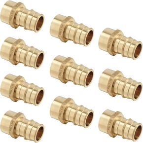 (Pack of 10) EFIELD Pex A 1/2"x 1/2" Female NPT Adapter Expansion Fitting ONLY For Pex-A Tubing Connection, ASTM F1960