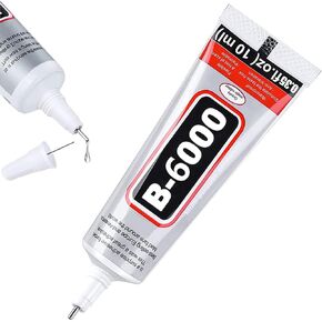 B6000 Jewelry Glue Clear Rhinestone, Inlay Glue, Pendant Adhesive, HOLIKA 25g Craft Adhesive Glue with Precision Tip Multifunctional Fabric Glue