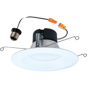 Halo 5-inch and 6-inch LED Retrofit Baffle Downlight, 3000K Soft White Recessed Lighting