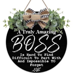 Always Be Yourself Unless You Can Be A Dragon Wreaths Round Wood Hanging Sign with Ribbon Bow Wall Art Decor for Home Farmhouse Bar Pub Yard Front Door Decorations Gifts 12 x 12 Inch