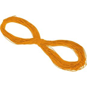 PATIKIL 109 Yards Elastic Cord Heavy Stretch String Rope 2mm Gold for Crafting DIY Sewing Hook Straps Camping Tie Down Strap
