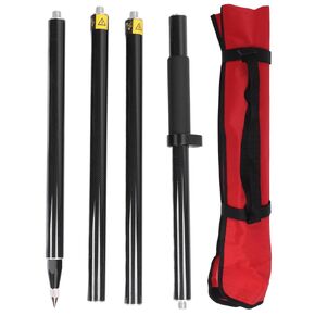 2 Meter 4 Section Survey Pole RTK GPS Carbon Fibre Surveying Prism Pole with Bubble