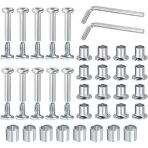 uxcell Inline Skate Axle Spacer Screw Replacement, Roller Skate Replacement Accessories Shaft Hex Socket Screws with Installation Tools