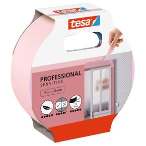 tesa UK 56261-00000-03 56261 شريط لاصق tesa Pink (L x W) 25 م × 38 مم، عبوة من 1، 1 لفة