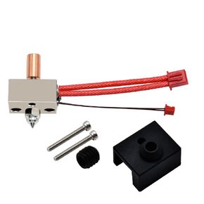Elves Ender 3 S1 Aluminum Heating Block, High Temperature 300℃ Titanium Heatbreak Plated Copper Nozzle, Compatible with Ender-3S1/Ender-3S1 Pro/Plus, CR-10 Smart Pro 3D Printer