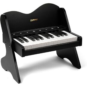 ZIPPY Kids Piano Keyboard, 25 Keys Digital Piano for Kids, Touch Sensitive Control Panel, Built-in Songs, Volume Adjustable, Mini Music Educational Instrument Toy, Wood Piano for Toddlers Girls Boys in Kuwait