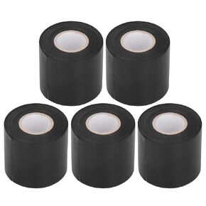 Air Conditioner Pipe Tapes, Pack of 5 PVC Oil Resistant Tube Protective Wrapping Tapes 6cm Width Pipe Repairing Supplies for Electronic Parts and Supplies Machine Tools (Grey)