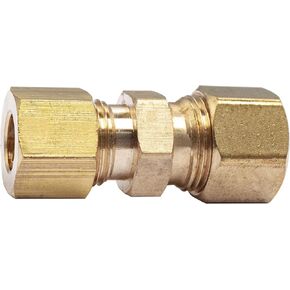 LTWFITTING 3/8-Inch OD x 1/4-Inch OD Compression Reducing Union,Brass Compression Fitting(Pack of 5)