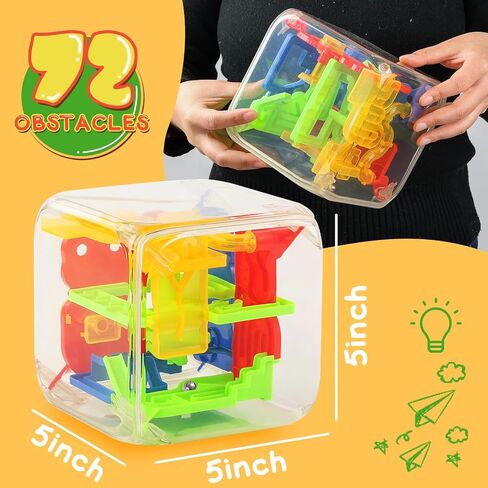 3 otters 3D Puzzle Ball Large, 138 Obstacles Maze Ball Interactive Maze Game Education Toy Sphere Game Ball Boy Gifts in Saudi Arabia