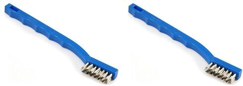 Forney 70488 Wire Brush, Stainless Steel with Plastic Handle, 7-1/4-Inch-by-.006-Inch , Blue in Saudi Arabia