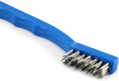 Forney 70488 Wire Brush, Stainless Steel with Plastic Handle, 7-1/4-Inch-by-.006-Inch , Blue in Saudi Arabia