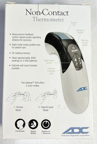 Description : Adtemp 429 - ADC No Contact Thermometer - Each in Saudi Arabia