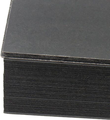 150 ورقة مقاس 8.5 × 11 بوصة ورق سميك من الورق الأسود، 230 جرامًا للمتر المربع/80 رطلًا، ورق طابعة أسود للدعوات، ومستلزمات سجل القصاصات in Kuwait