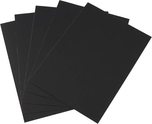 150 ورقة مقاس 8.5 × 11 بوصة ورق سميك من الورق الأسود، 230 جرامًا للمتر المربع/80 رطلًا، ورق طابعة أسود للدعوات، ومستلزمات سجل القصاصات in Kuwait
