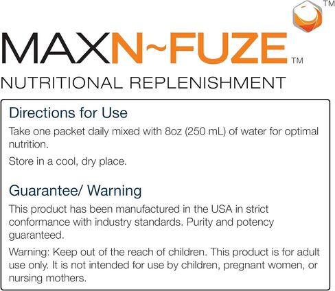 Max N-Fuze, Nutritional Replenishment, 30 Packets (0.24 Ounce), 30 Servings in Saudi Arabia