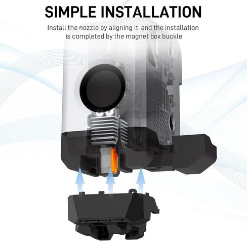 4 Air Flow Fan Duct for Bambu lab P1S/P1P/X1C/X1E 3D Printer,Accessories for Bambu Lab 3D Printer Upgrade Air Flow Effective Cooling, Compatible with Stock Hotend and Panda Revo/Flow in Saudi Arabia