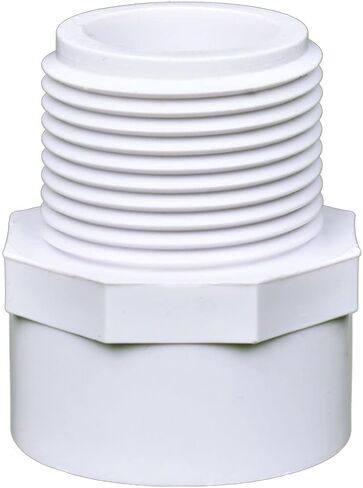 PVC Male Adapter 1-1/4 Inch (4-Pack), Pipe Fittings (Socket x Male Pipe Thread) - Fits 1-1/4 Inch Sch.40 PVC Pipes in Kuwait