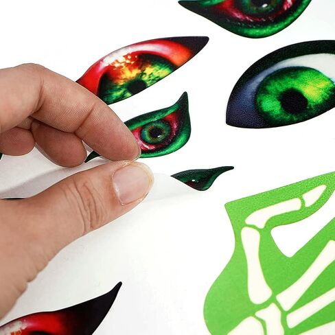 ملصقات حائط مضيئة لتزيين النوافذ وديكورات حفلات الهالوين وعين الشبح ويد الشبح in Kuwait