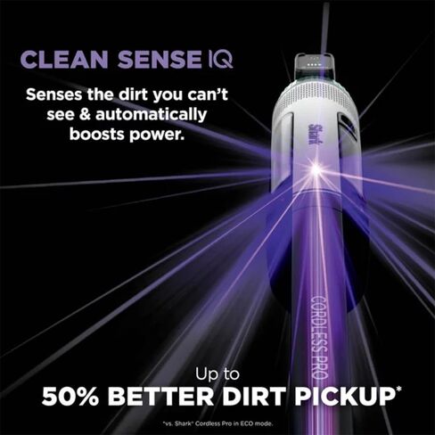 Shark IZ540H Cordless Pro Stick Vacuum with Clean Sense IQ Technology Bundle with 2 YR CPS Enhanced Protection Pack, Grey/White, CRTE99SRKIZ540HRB (Renewed) in Saudi Arabia