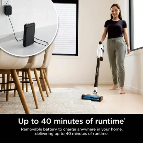 Shark IZ540H Cordless Pro Stick Vacuum with Clean Sense IQ Technology Bundle with 2 YR CPS Enhanced Protection Pack, Grey/White, CRTE99SRKIZ540HRB (Renewed) in Saudi Arabia
