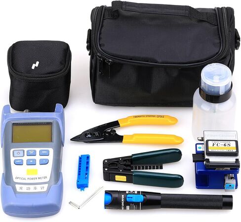 مجموعة أدوات الألياف الضوئية FTTH مع عداد طاقة الألياف الضوئية ومحدد الأعطال البصرية وقاطع الكابلات وقاطع الألياف FC-6S in Kuwait