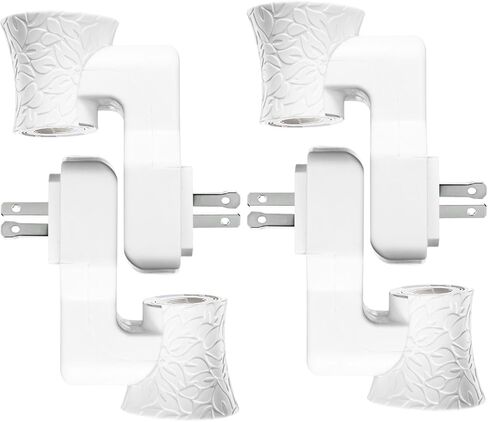 4 Packs Polarized Fragrance Plug Compatible with Bath and Body Works Refill Replacement of WallFlower Plug in Air Freshener ETL EMC CE Certificated in Saudi Arabia