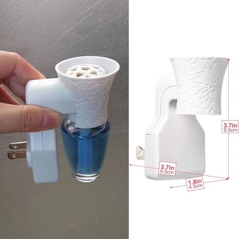 4 Packs Polarized Fragrance Plug Compatible with Bath and Body Works Refill Replacement of WallFlower Plug in Air Freshener ETL EMC CE Certificated in Saudi Arabia