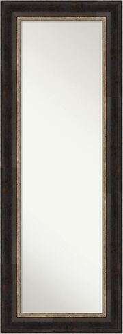 Amanti Art Door Wall Mirror, Full Length Mirror (52 x 18 in.), Grand Black Narrow Full Body Mirror and On The Door Mirror Full Length Mirror for Bedroom or Living Room Decor, frameColors Mirror, in Saudi Arabia
