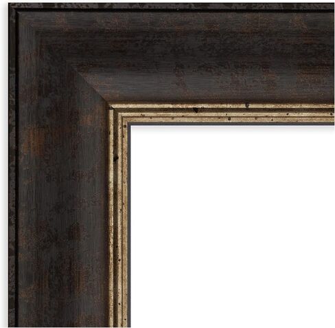 Amanti Art Door Wall Mirror, Full Length Mirror (52 x 18 in.), Grand Black Narrow Full Body Mirror and On The Door Mirror Full Length Mirror for Bedroom or Living Room Decor, frameColors Mirror, in Saudi Arabia
