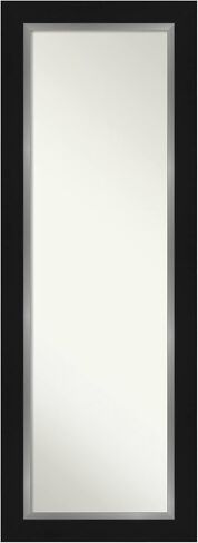 Amanti Art Door Wall Mirror, Full Length Mirror (52 x 18 in.), Grand Black Narrow Full Body Mirror and On The Door Mirror Full Length Mirror for Bedroom or Living Room Decor, frameColors Mirror, in Saudi Arabia