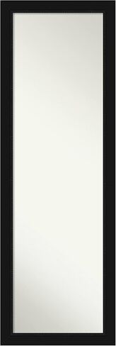 Amanti Art Door Wall Mirror, Full Length Mirror (52 x 18 in.), Grand Black Narrow Full Body Mirror and On The Door Mirror Full Length Mirror for Bedroom or Living Room Decor, frameColors Mirror, in Kuwait