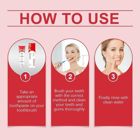 Sp-6 Ultra Whitening, Sp 6 Toothpaste, Sp-6 Probiotics Bright White Toothpaste, Sp 6 Ultra Whitening Toothpaste, Fresh Breath Toothpaste, Brightening and Stain Removing Toothpaste (1PCS) in Saudi Arabia