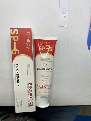 Sp-6 Ultra Whitening, Sp 6 Toothpaste, Sp-6 Probiotics Bright White Toothpaste, Sp 6 Ultra Whitening Toothpaste, Fresh Breath Toothpaste, Brightening and Stain Removing Toothpaste (1PCS) in Saudi Arabia
