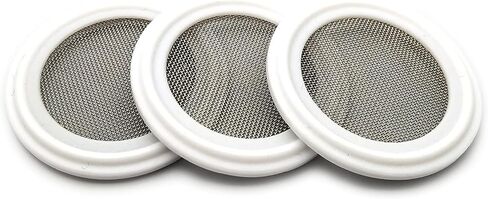 Pack of 3 pcs 1.5 inch Tri-clamp PTFE telfon filter Mesh #40 (3), Stainless Steel in Saudi Arabia