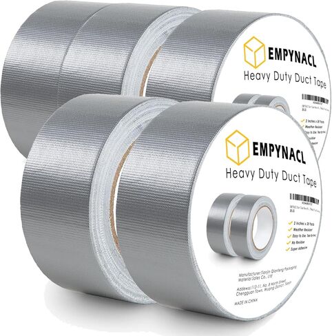 5 Pack Duct Tape Heavy Duty Waterproof, 2 Inches x 30 Yards Silver Tape - Strong, Flexible, No Residue, All-Weather, Tear by Hand and Multi-Use, Gray Tape Bulk for Indoor & Outdoor Repairs in Saudi Arabia