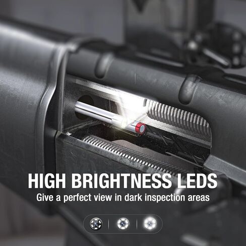 بندقية USB Borescope-Focus & Fold، Teslong NTG200H 0.2 بوصة برميل تتحمل نطاق بندقية تنظيف الكاميرا مع التركيز اليدوي، قضيب صلب قابل للطي 26 بوصة، ضوء LED يناسب .22 عيار وأسلحة نارية أكبر in Kuwait