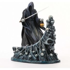 Veronese Design 7 7/8 Inch Tall Dark Messenger and The Ferry of The Damned Resin Sculpture Hand Painted Finish Grim Reaper Statue