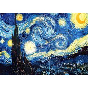 NIHO-JIUMA Van Gogh Starry Night Diamond Painting Kits,5D Diamond Art Kits Van Gogh Full Drill Craft Painting Gift for Adult,Home Decor(40x50cm/16x20 Inches)
