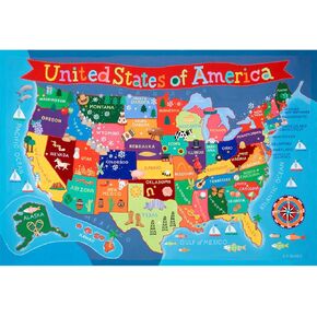 Waypoint Geographic Kids’ World Wall Map, Laminated Wall Map Poster for Kids, Informative Learning Resources, Illustrated Wall Map for Playroom and Classroom Decor, 24" x 36", World Map, 24 x 36
