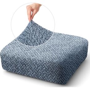 PAULATO BY GA.I.CO. Couch Cushion Cover - Sofa Cushion Cover - T-Cushion & Box Cushion Slipcover - Replacement Sofa Cushion Protector - Stretch Seating Cover - Microfibra Print - Venezia Blue