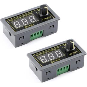 2Pcs ZK-MG PWM Motor Driver DC 5V 12V 24V Motor Speed Controller Adjustable Speed Regulator Digital Encoder Duty Cycle Frequency Housing with Stepless Variable Rotary Switch Signal Generator