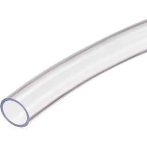 DMiotech 16mm ID 20mm OD Clear PVC Tube Flexible Transparent Hose Vinyl Tubing for Water,Air, Oil Tube,13.12ft Length