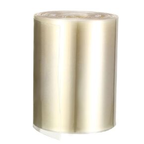 uxcell Battery Wrap PVC Heat Shrink Tubing 70mm Flat Width for 18650 Power Supplies 5 Meter Length Clear