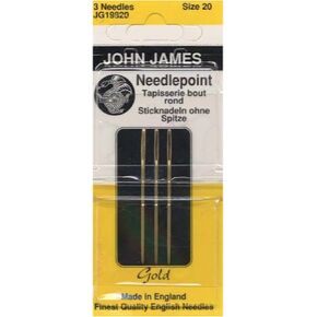 Gold Tapestry Hand Needles-Size 20 3/Pkg