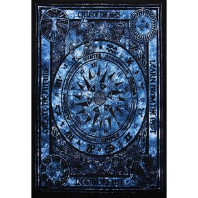 FUTURE HANDMADE Twin Tapestry Wall Tapestry Hippie Tapestry Wall Hanging Indian Psychedelic Tapestry Mandala (T05, Twin Size)