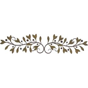 Deco 79 Metal Leaf Home Wall Decor Wall Sculpture, Wall Art 48" x 1" x 11", Green